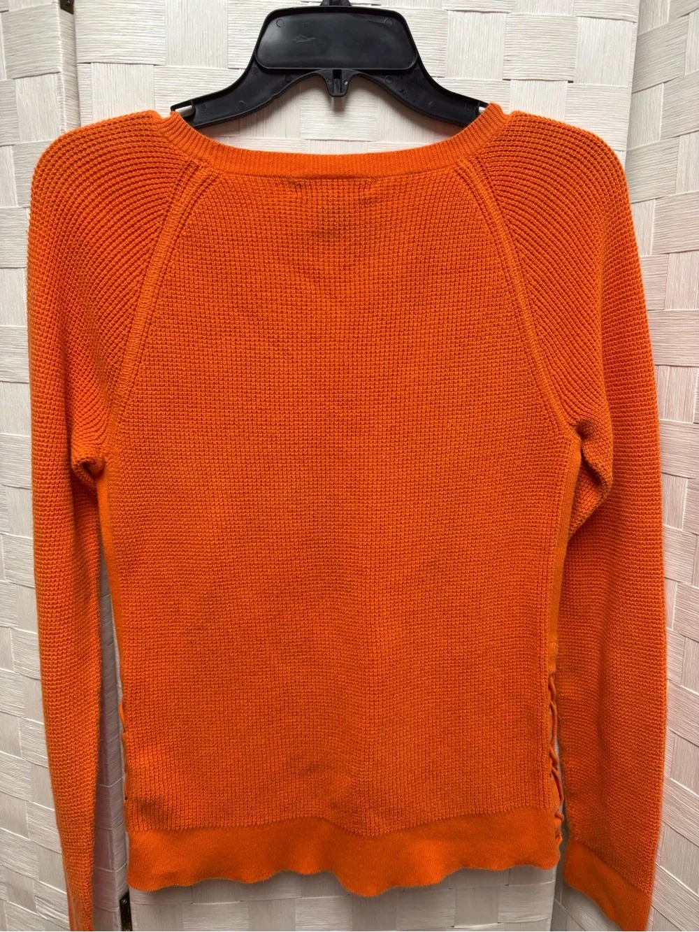 Lauren Jeans Co. Orange Knit Crewneck Sweater - Women Small